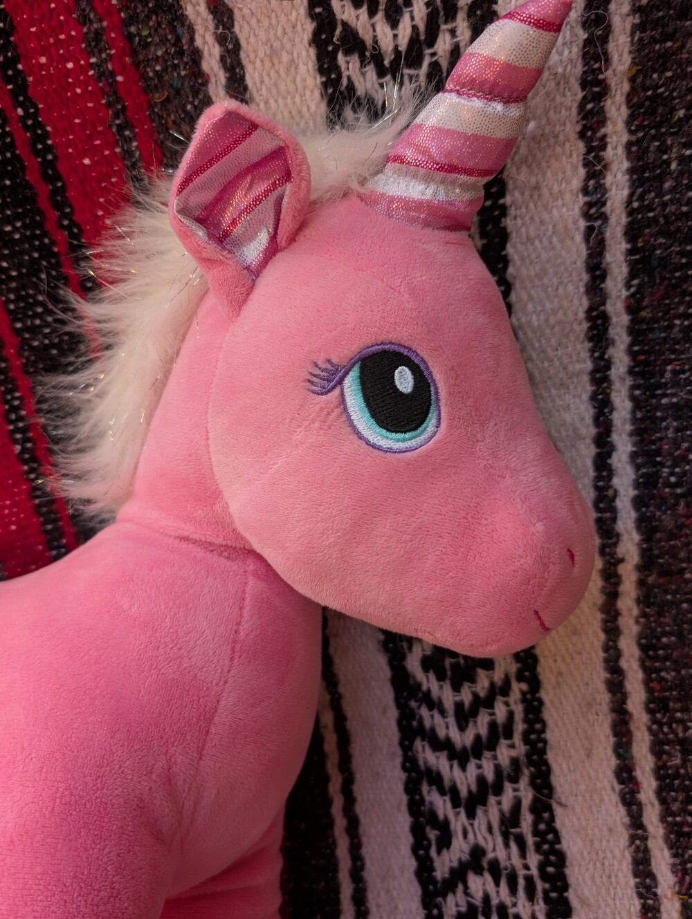 Build-A-Bear Candy Cane Swirl Unicorn 2018 Plush - Picture 4 of 8